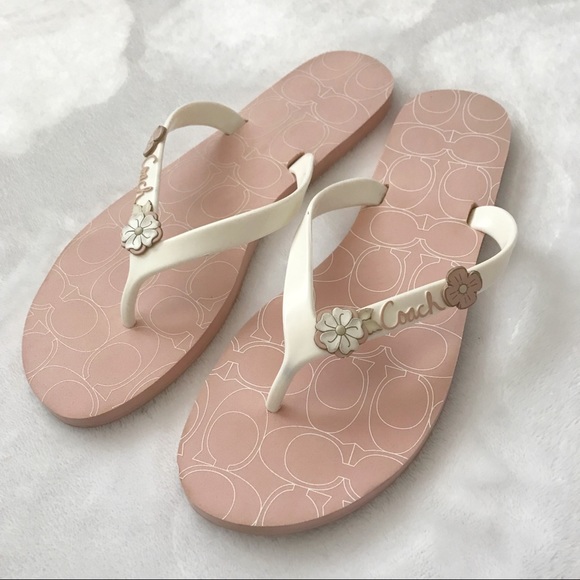 Coach Flip Flops Sandals Slippers 8 - Picture 1 of 5